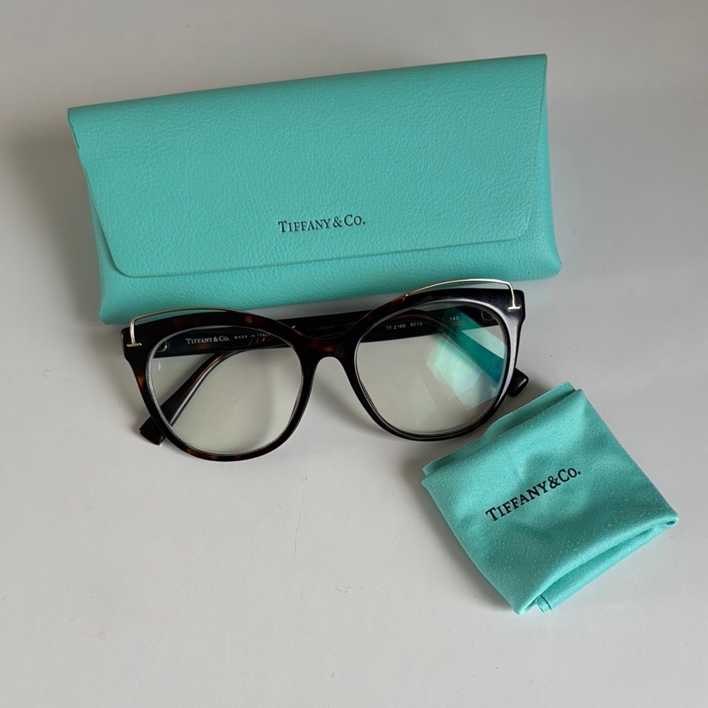 *Prescription Tiffany & Co. Tortoise Shell Glasses with Case